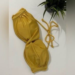 Victoria’s Secret Push Up Twist Bandeau - 34B- yellow